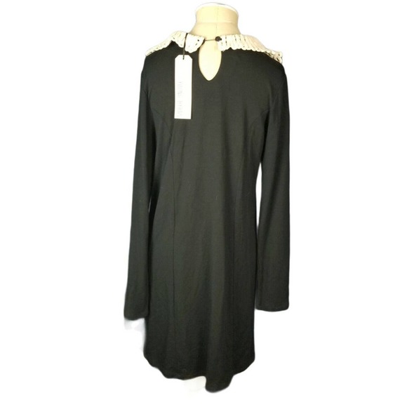 Young Byrds Women's Dress Black Gorgeous Detailed collar. NWT Size Small - Picture 3 of 4